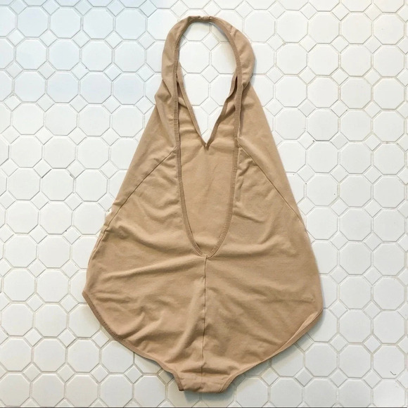 American Apparel Selena Gomez Nude Bodysuit Leotard L - Picture 4 of 7